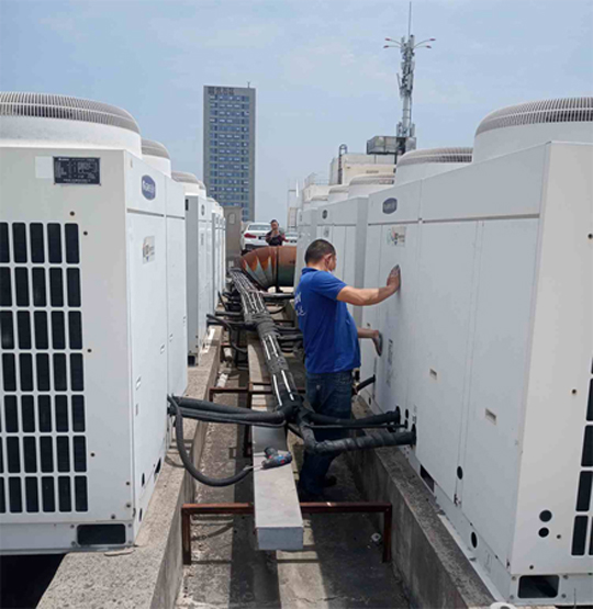 河西中央空调制热和不制冷系统维修方法